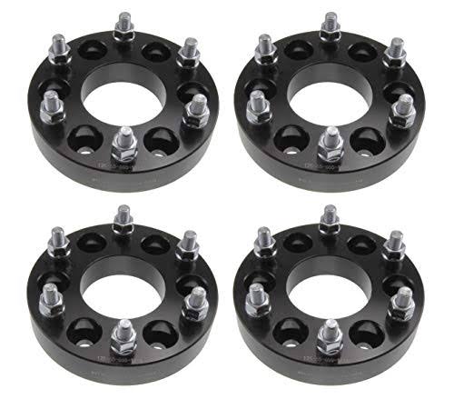 (4) 1.25 32mm 6x5 To 6x5.5 Wheel Adapters (Changes Bolt Pattern) 12x1.5 Studs 6x5 To 6x139.7