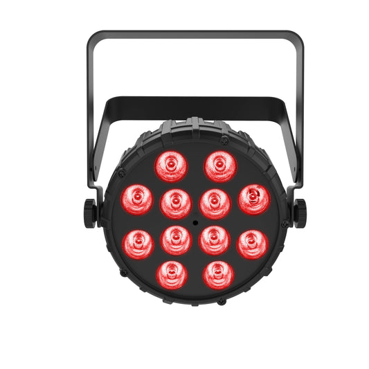(4) Chauvet Dj Slimpar T12 Bt Bluetooth Wash Lights With Infrared Remote Control & Carry Bag Package