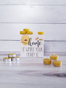 100% Beeswax Tealight Candles